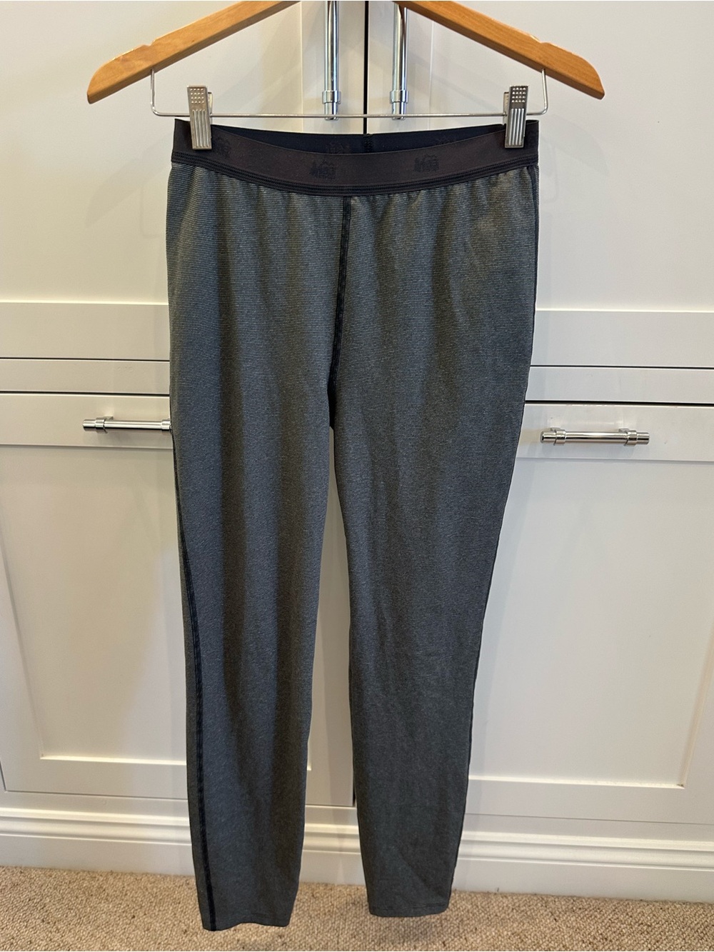 REI Co-op Kids' Midweight Base Layer Bottoms - Size Youth Large (14-16) Gray